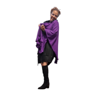 Cape purple met ruches rand