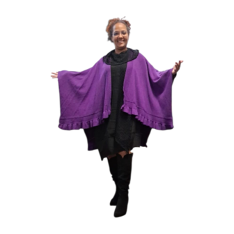 Cape purple met ruches rand
