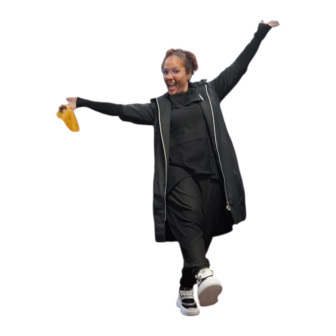 Kekoo tussenjas 'Livia' zwart