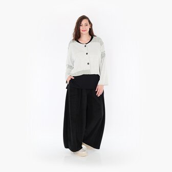 Jas -vest Frilla Geribbeld-olijfgroen