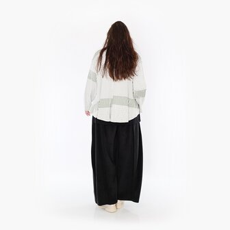 Jas -vest Frilla Geribbeld-olijfgroen