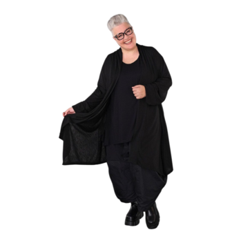Vest Celine Plain black openvallend