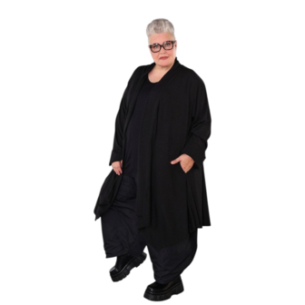 Vest Celine Plain black openvallend
