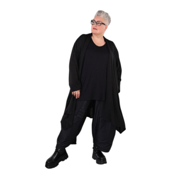 Vest Celine Plain black openvallend