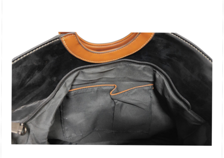 luxe bag zwart imitatieleder