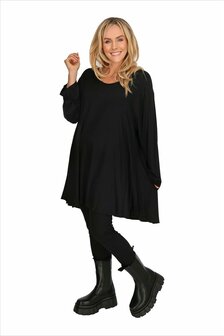 Tuniek zwart jersey zwart