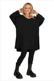 Tuniek zwart jersey zwart