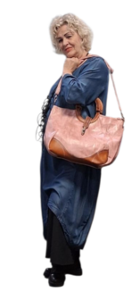 luxe bag roze imitatieleder