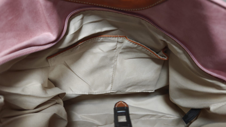 luxe bag roze imitatieleder