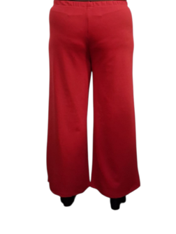 Basic broek rood in rechte vorm 