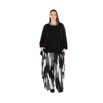 Winterbroek Hera zwart grijs wit