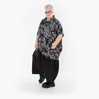 Shirt/omslagdoek Ravena grijs print