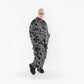 Broek Ravena grijs print