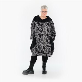 Ballonjurk/tuniek Ravena grijs print