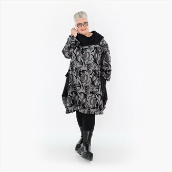 Ballonjurk/tuniek Ravena grijs print