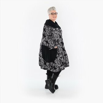 Ballonjurk/tuniek Ravena grijs print