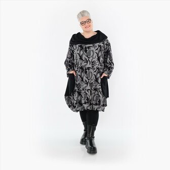 Ballonjurk/tuniek Ravena grijs print