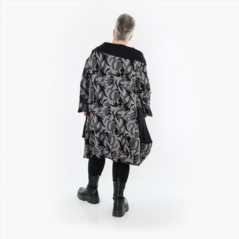 Ballonjurk/tuniek Ravena grijs print