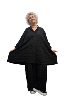 Big blouse Annabella zwart