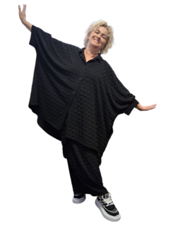 Big blouse Annabella zwart