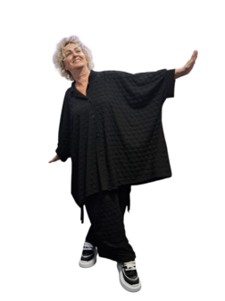 Big blouse Annabella zwart