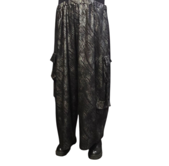 Broek Wild Soul zwart/zilvergrijs