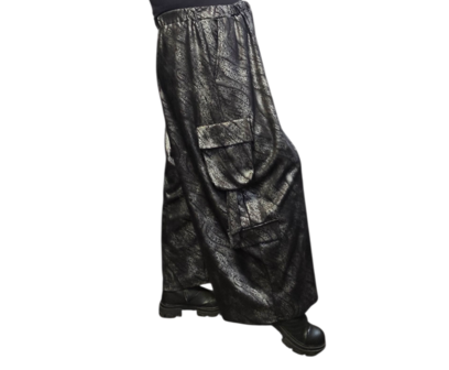 Broek Wild Soul zwart/zilvergrijs