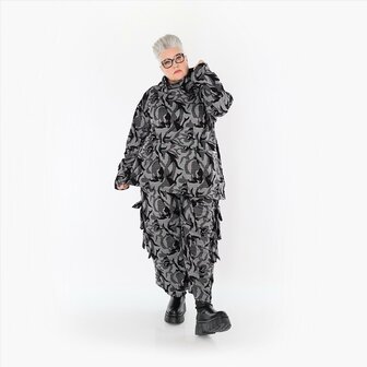 Broek Ravena grijs print