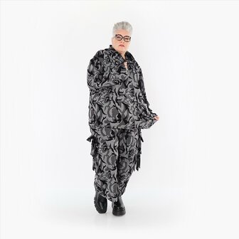 Broek Ravena grijs print