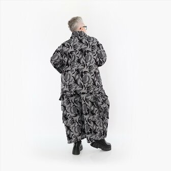 Broek Ravena grijs print