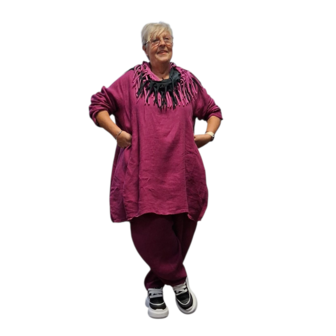 Ballon-tuniek-A-lijn-paars100-linnen