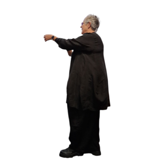 Ballon-tuniek-A-lijn-zwart 100%-linnen