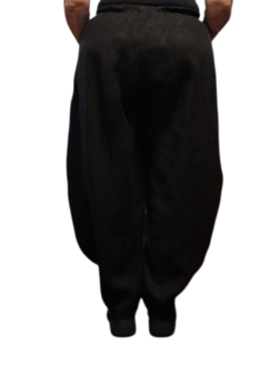 Ballonbroek zwart 100% linnen