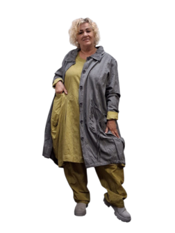 Ballonjas/vest  grijs stonewashed