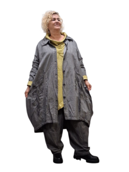 Ballonjas/vest  grijs stonewashed