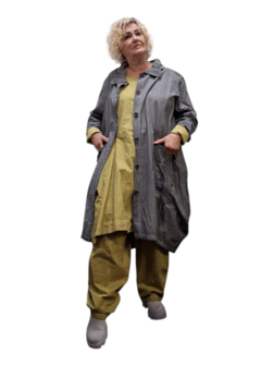 Ballonjas/vest  grijs stonewashed