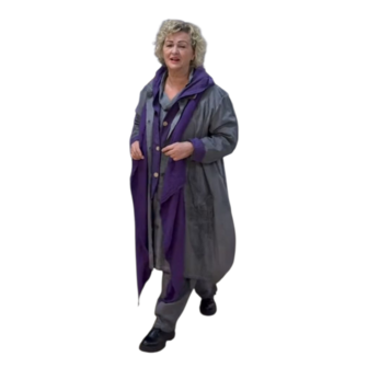 Ballonjas/vest  grijs stonewashed