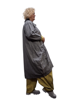 Ballonjas/vest  grijs stonewashed