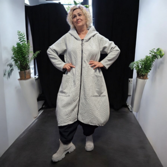 Lange tussen ballonjas grijs