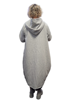 Lange tussen ballonjas grijs