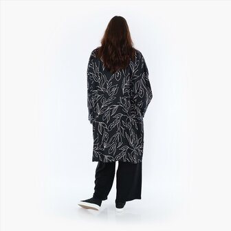 Overgangsjas  Tulip plain  in rechte vorm gemaakt van zachte popeline kwaliteit