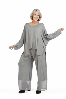 Juliette oversized shirt, effen-grijs