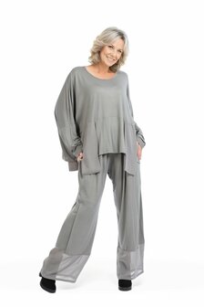 Juliette oversized shirt, effen-grijs