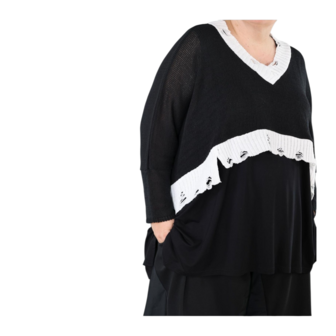 Gooi Nuvella Plain zwart /wit