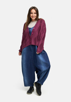 Tuinbroek van premium denim `Indiga` stretch