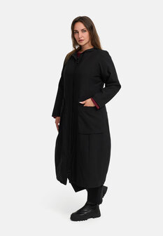 Kekoo &#039;Calina&#039; Mantel van parachute, met voering, A-lijn zwart