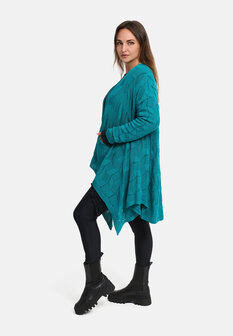 &#039;Cotona&#039; gebreid vest &ndash; gezellig, zacht &amp; met elegante breistructuur patrol openvallend