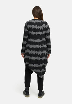 Kort jurkje Mirella zwart/grijs