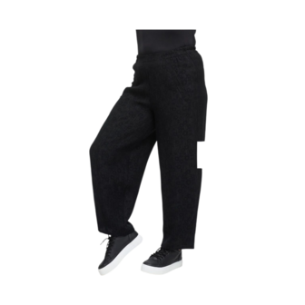 Wijde broek met structuurpatroon &#039;Noira&#039;