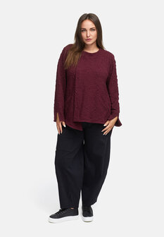 Jas asymmetrisch met rits &#039;Flor&eacute;a&#039; rood